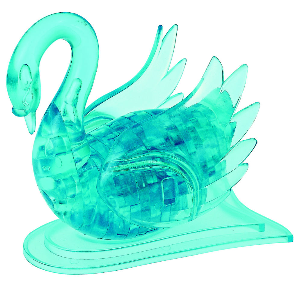 Svane (blå) - 3D Crystal