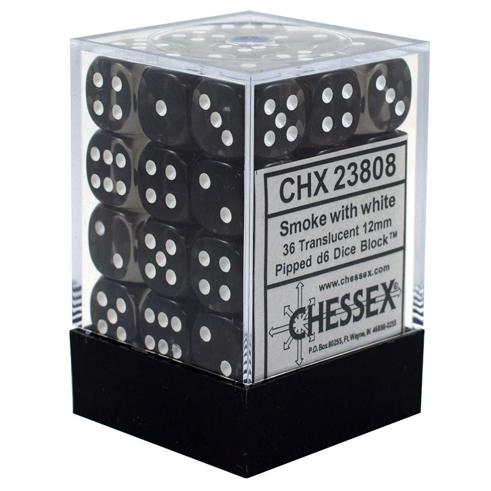 36 stk smoke terninger (12 mm)