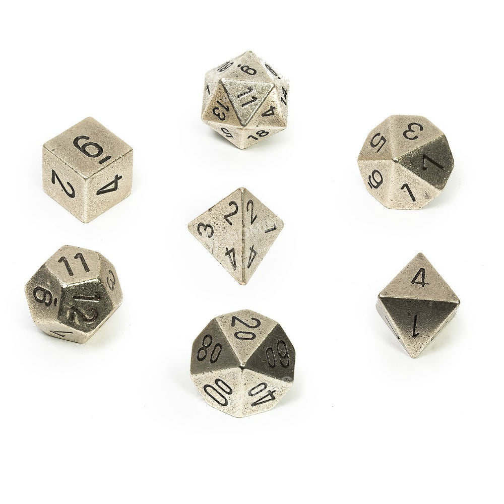 Silver metal rollespilsterninger