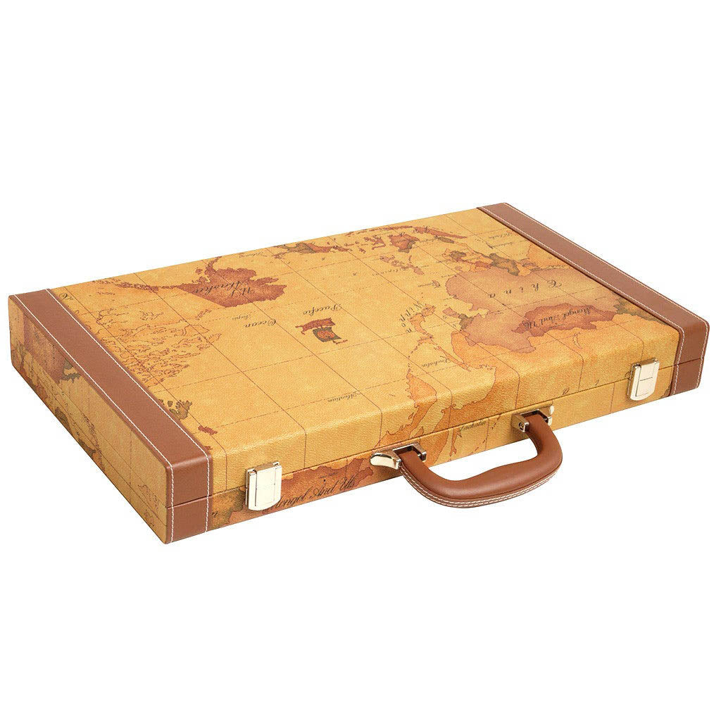 46 cm Atlas/brun backgammon