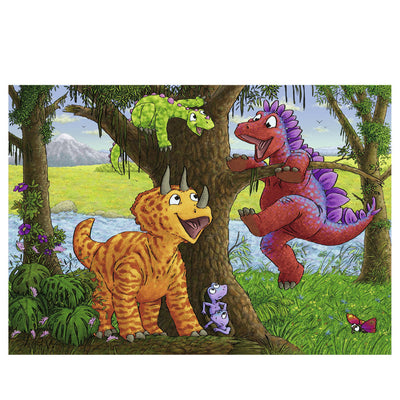 Dinosaurs at Play - 2 x 24 brikker