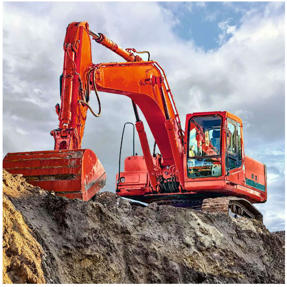 Digger at work - 3 x 49 brikker