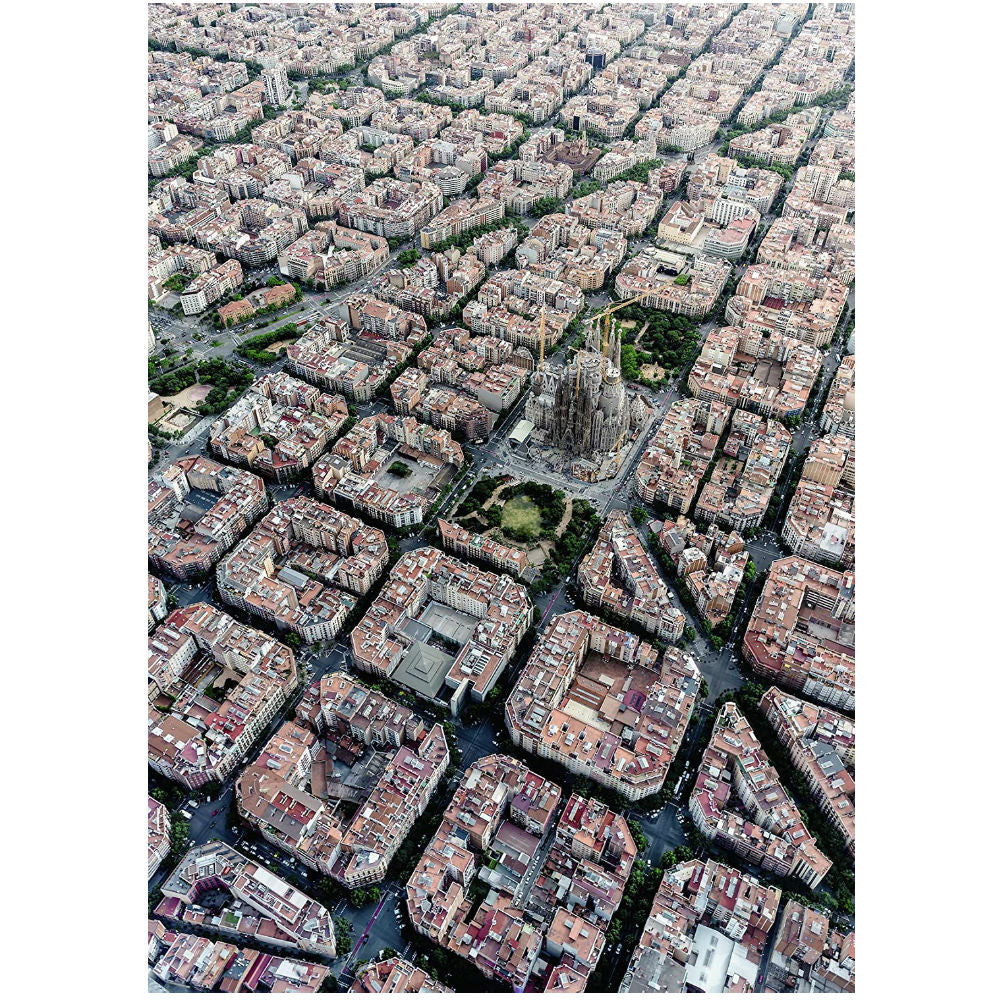 Barcelona from Above - 1000 brikker