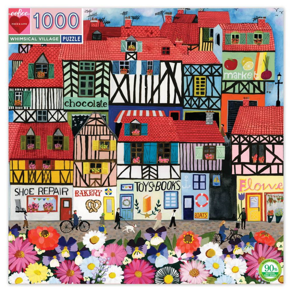 Whimsical Village - 1000 brikker