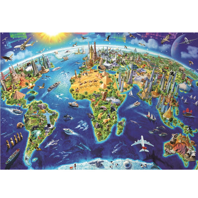 Worlds landmarks Globe - 2000