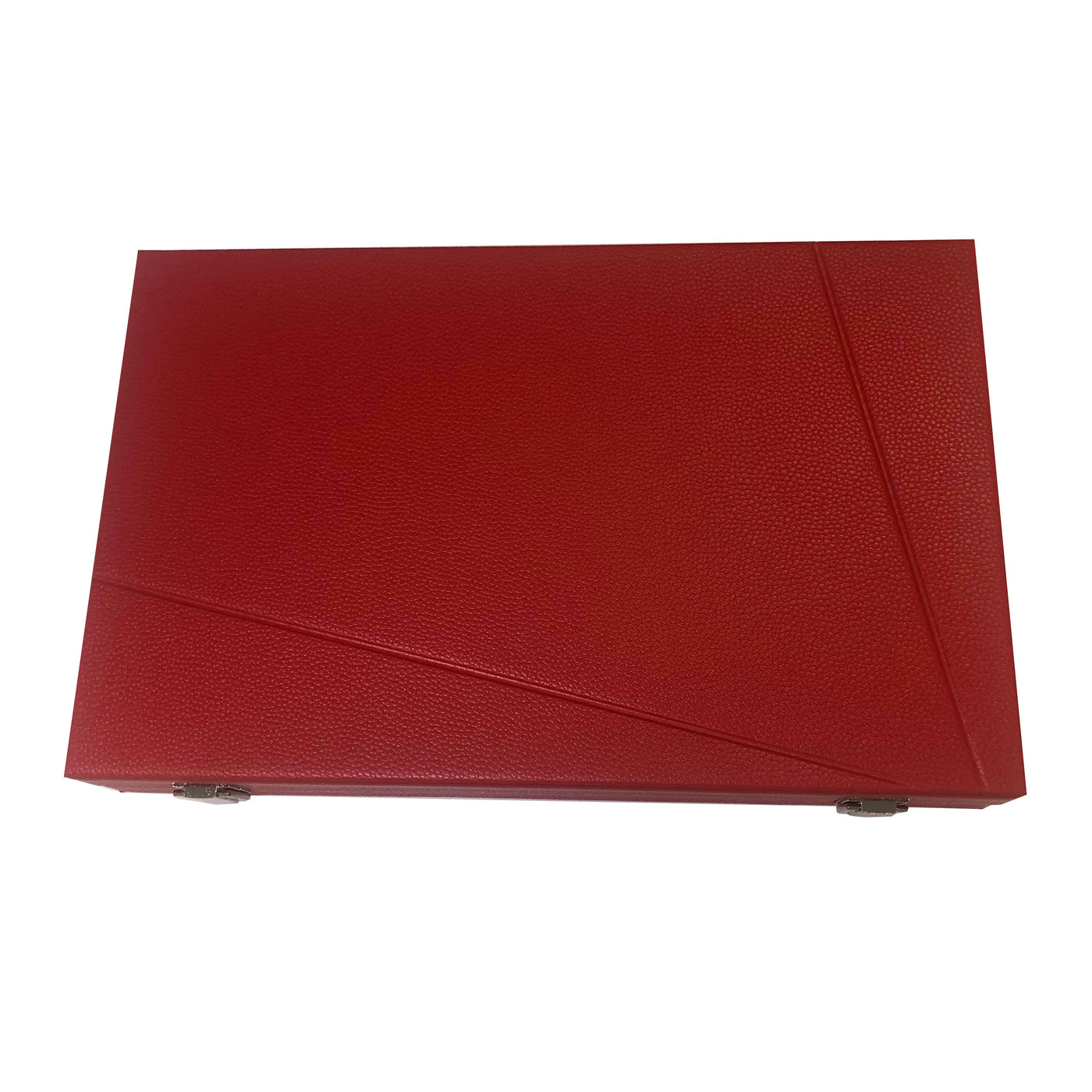 37 cm rød/hvid/grå backgammon