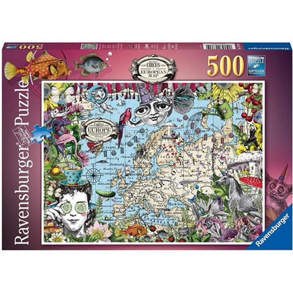 European Map Quirky Circus - 500 brikker