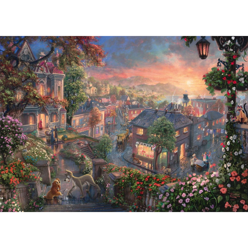 Kinkade: Lady og Vagabonden - 1000 brikker