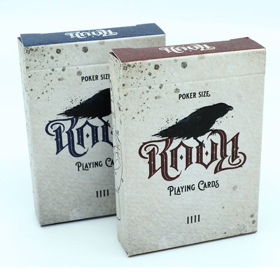 Ravn spillekort (hvid)