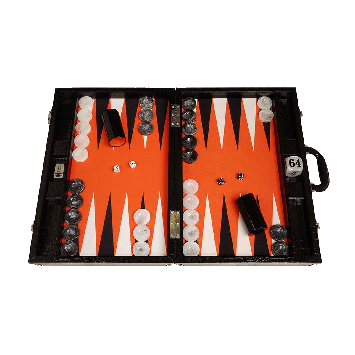 54 cm Orange Krokodille Backgammon
