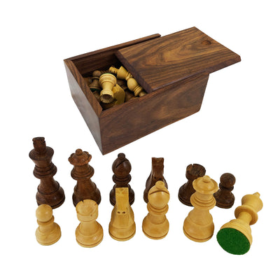 Skakbrikker lys/brun (77 mm)
