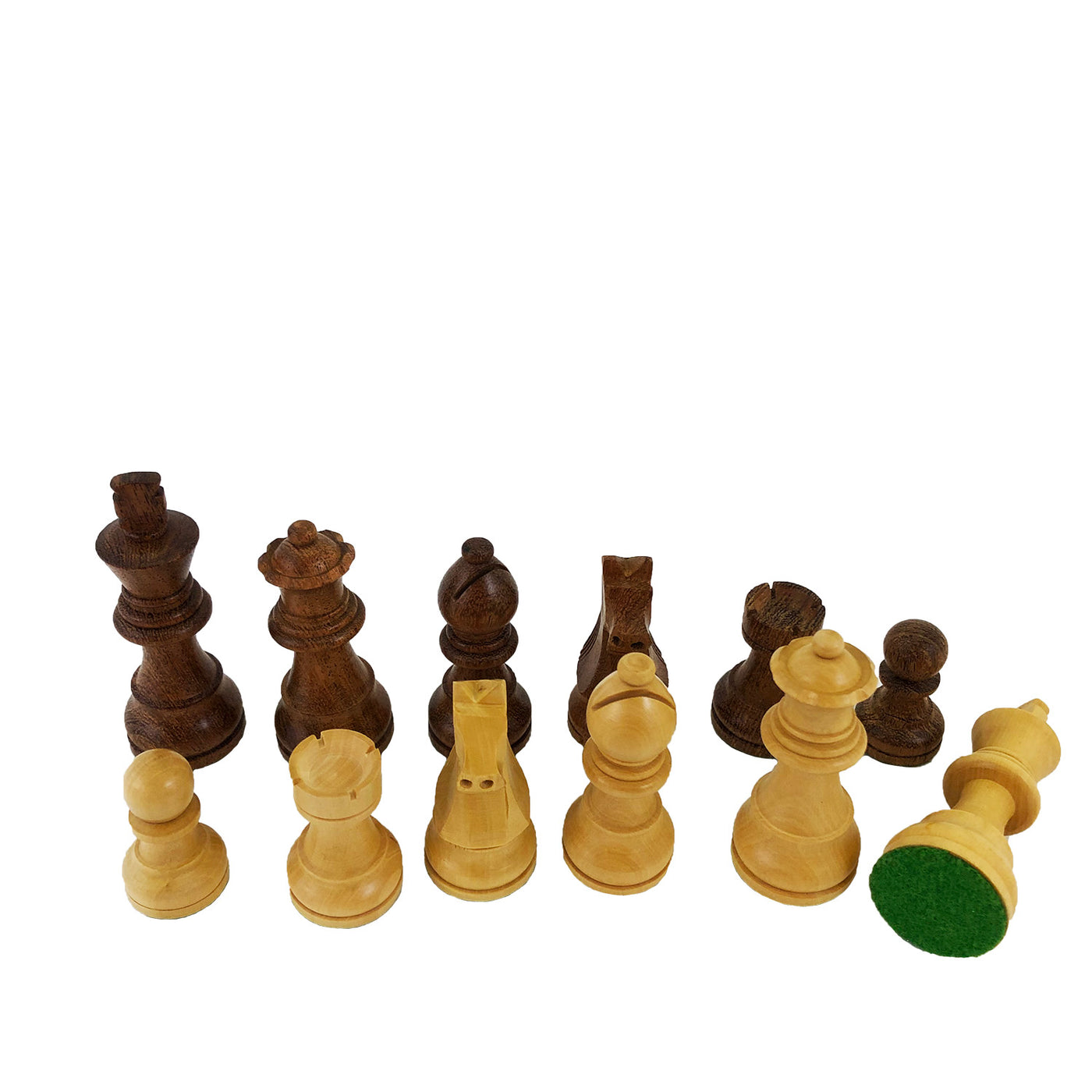 Skakbrikker lys/brun (77 mm)