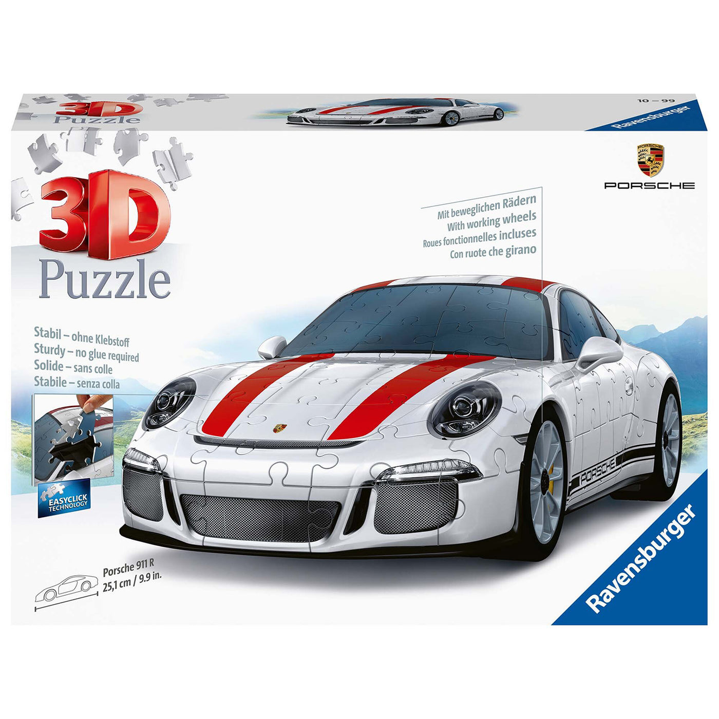 3D Porche 911R - 108 brikker