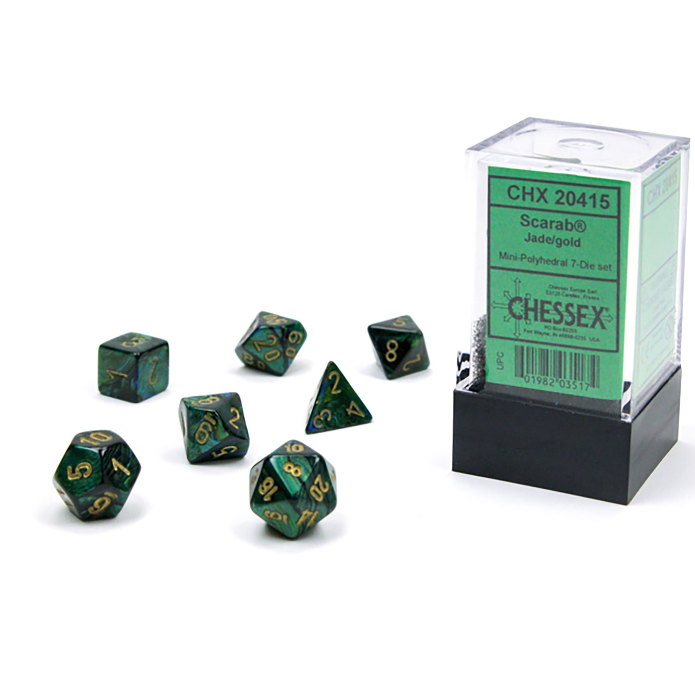 Scarab Jade MINI rollespilsterninger