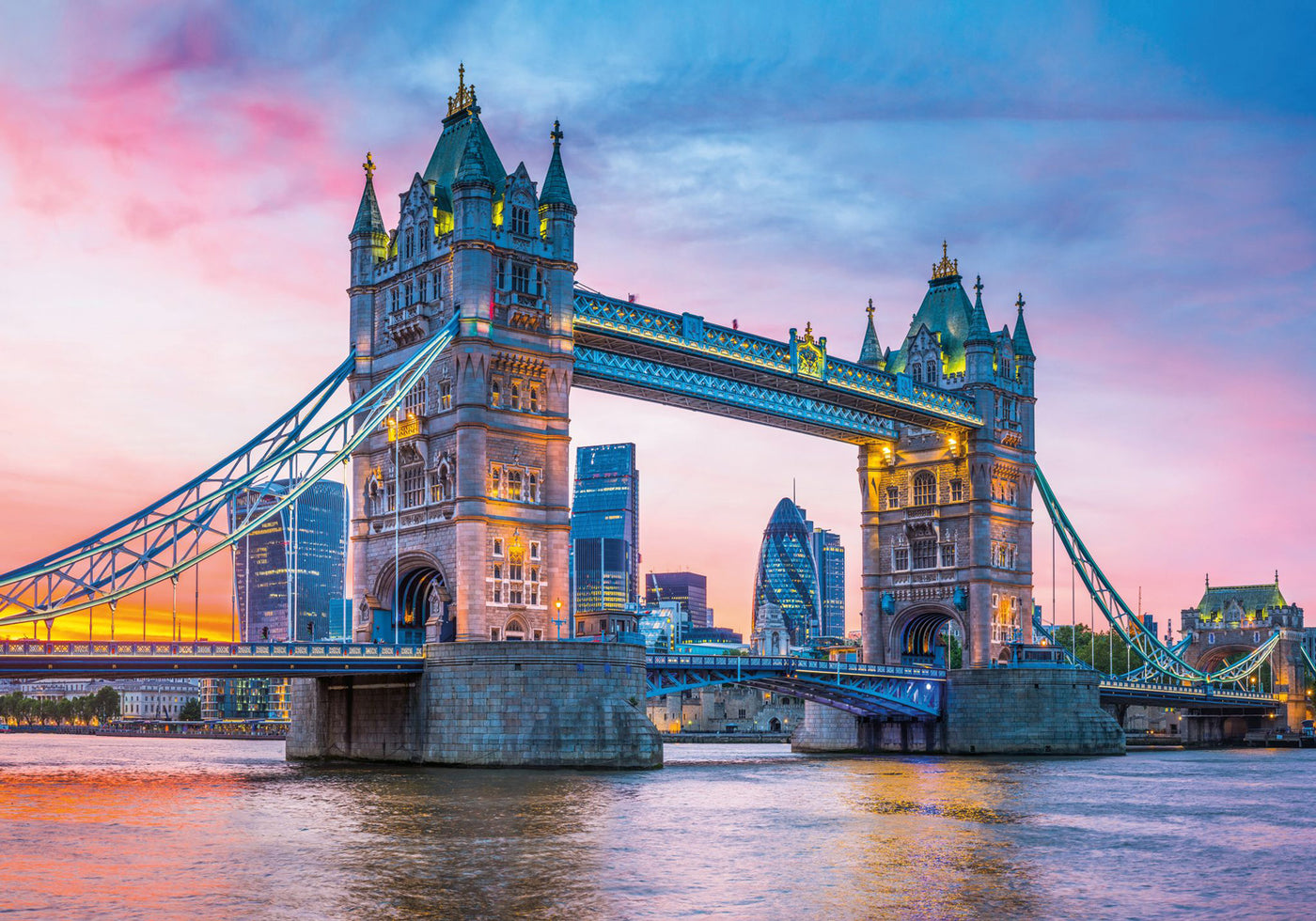 Tower Bridge At Sunset - 1000 brikker
