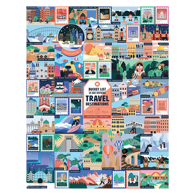 Travel Bucket List - 1000 brikker