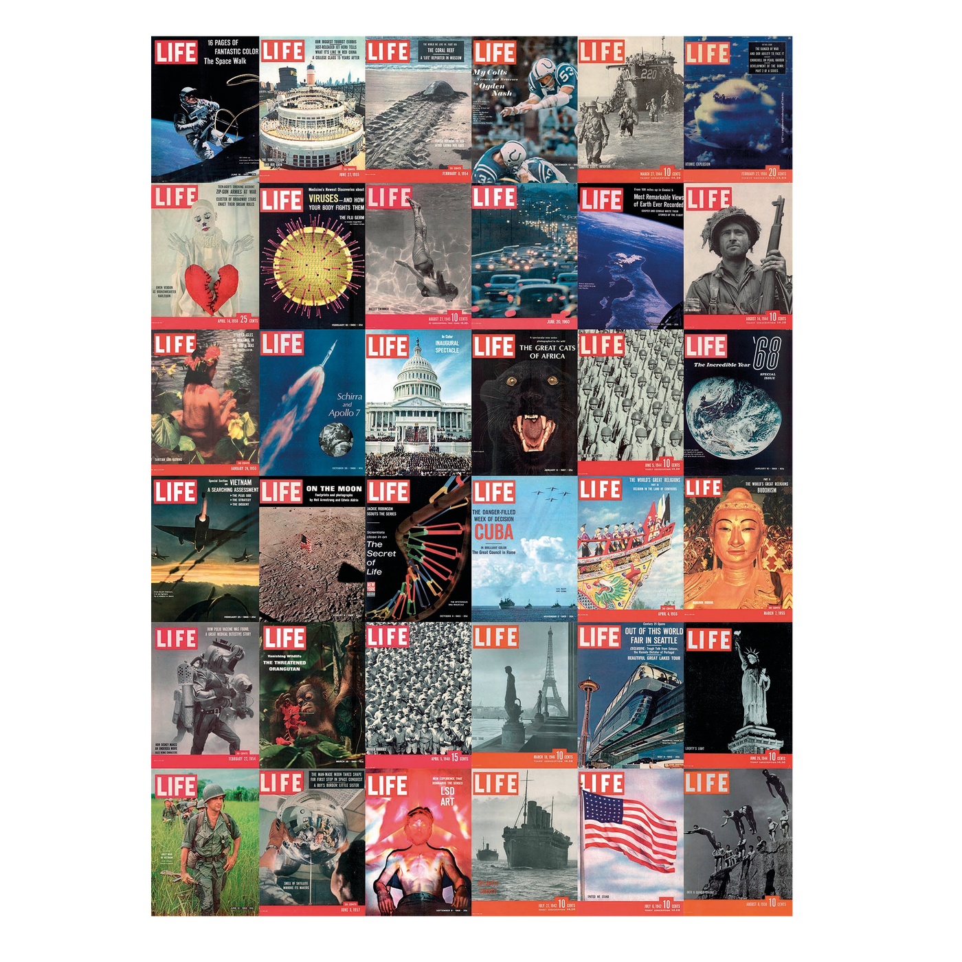 Life Magazine Covers - 1000 brikker