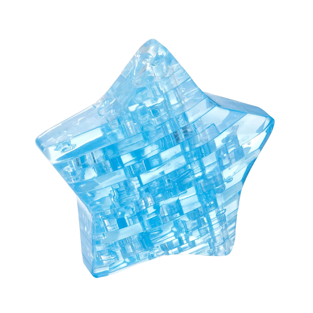 Blå Stjerne - 3D Crystal