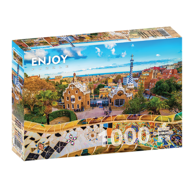 View from Park Guell, Barcelona - 1000 brikker