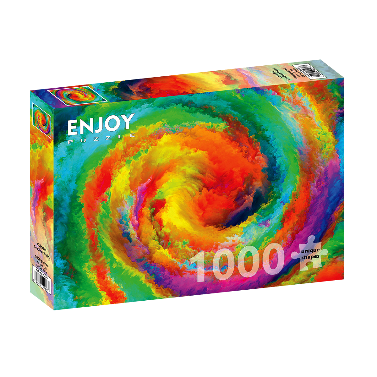 Colorful Gradient Swirl - 1000 brikker