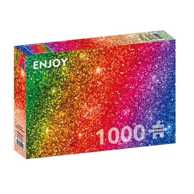 Rainbow Glitter Gradient - 1000 brikker