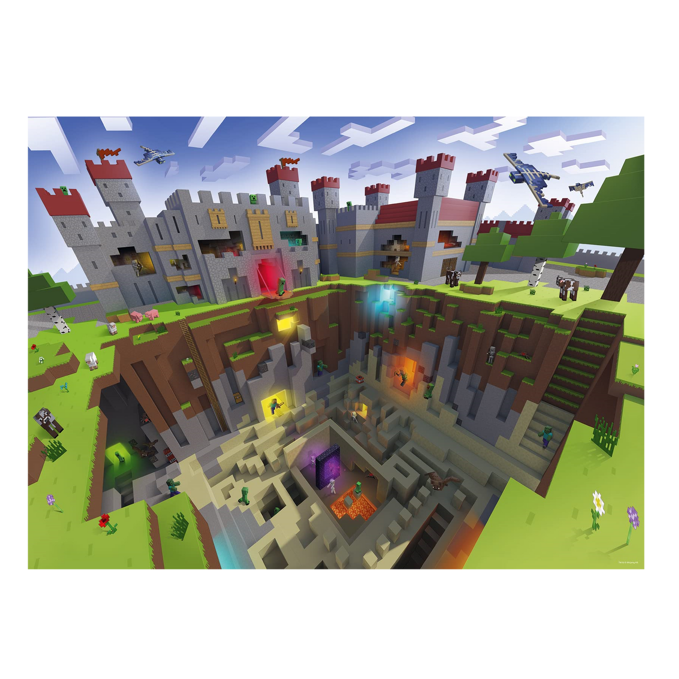 Minecraft Cutaway - 300 xxl brikker