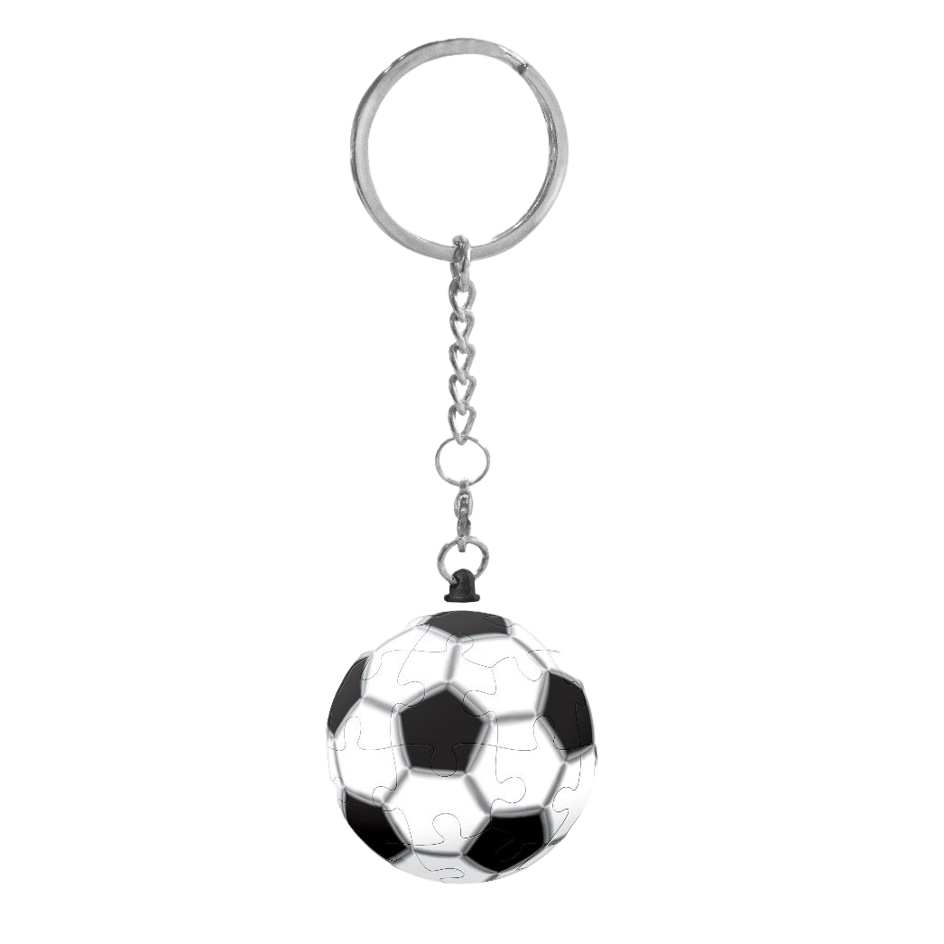 3D Nøglering Soccer - 24 brikker