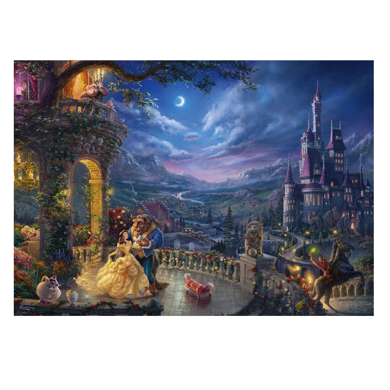 Kinkade: Beauty and the Beast Dancing - 1000 brikker