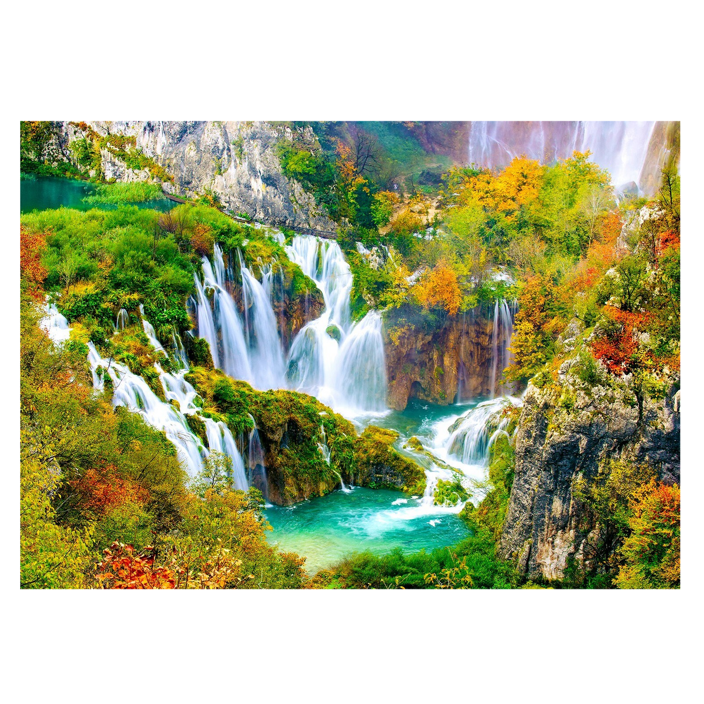 Pilvice Waterfalls in Autumn