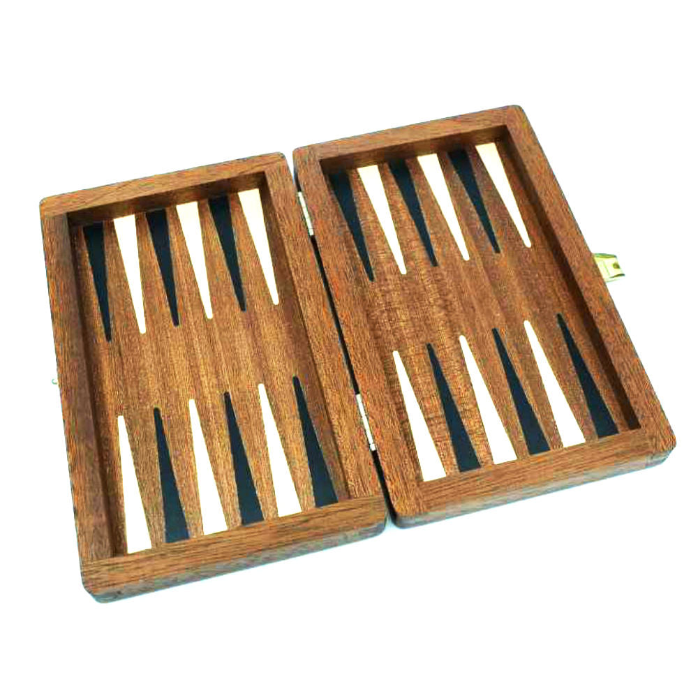 19 cm mahogni backgammon