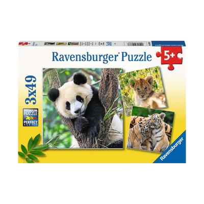 Panda, Lion and Tiger - 3x49 brikker
