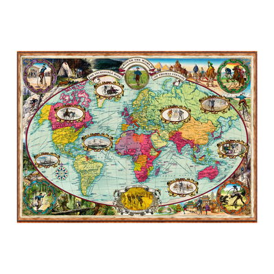 Bicycle Ride Around the World - 1000 brikker