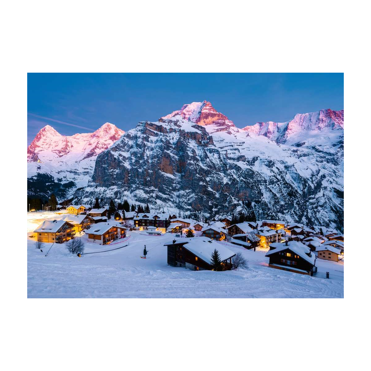 Bernese Oberland, Murren - 1000 brikker