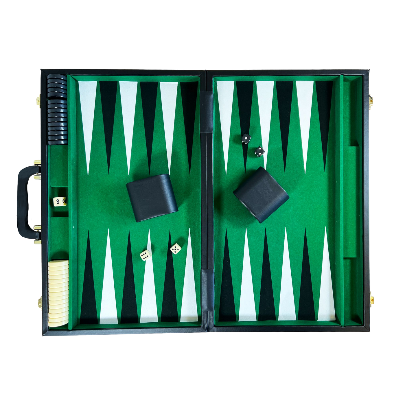 45 cm grøn backgammon